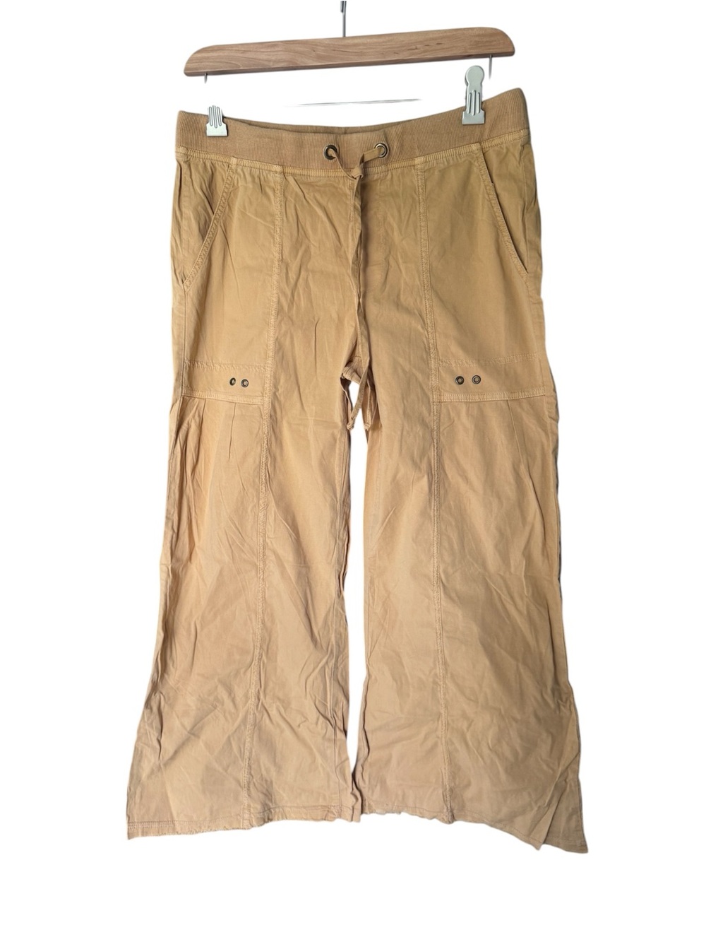 XCVI Wide-Leg Cargo Pants in Tan